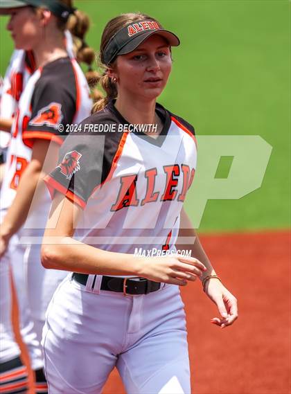 Thumbnail 2 in Aledo vs. Harlingen South (UIL 5A Softball Semifinal) photogallery.