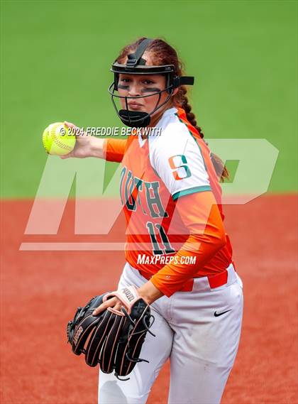 Thumbnail 2 in Aledo vs. Harlingen South (UIL 5A Softball Semifinal) photogallery.