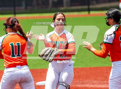 Thumbnail 1 in Aledo vs. Harlingen South (UIL 5A Softball Semifinal) photogallery.