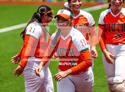 Thumbnail 3 in Aledo vs. Harlingen South (UIL 5A Softball Semifinal) photogallery.