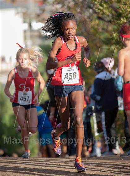 Thumbnail 2 in CIF SS Cross Country Championships (Girls D1) photogallery.