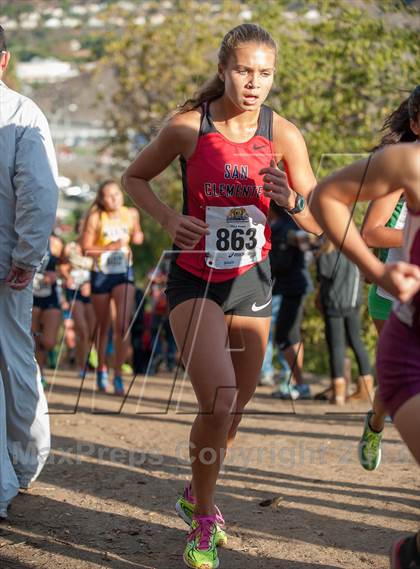 Thumbnail 2 in CIF SS Cross Country Championships (Girls D1) photogallery.