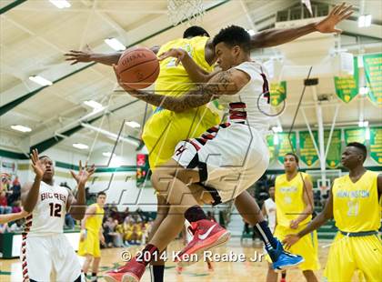 Thumbnail 2 in Huntington St. Joseph Prep vs. Hughes (LeBron James Classic) photogallery.