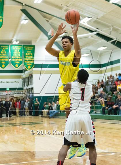 Thumbnail 1 in Huntington St. Joseph Prep vs. Hughes (LeBron James Classic) photogallery.