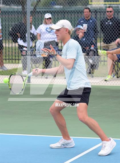 Thumbnail 2 in UIL Tennis 3A & 4A Mixed Doubles Quarterfinals photogallery.