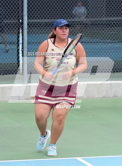 Thumbnail 1 in UIL Tennis 3A & 4A Mixed Doubles Quarterfinals photogallery.