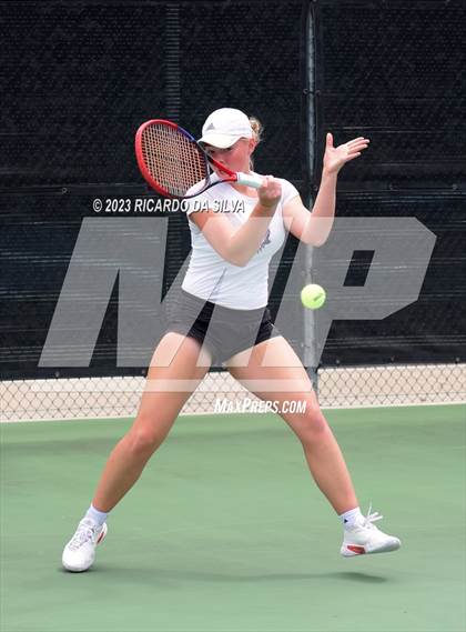 Thumbnail 2 in UIL Tennis 3A & 4A Mixed Doubles Quarterfinals photogallery.