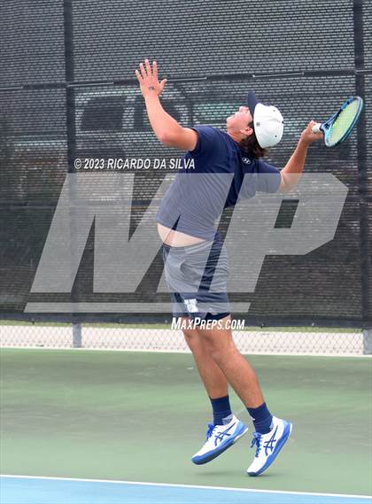 Thumbnail 1 in UIL Tennis 3A & 4A Mixed Doubles Quarterfinals photogallery.