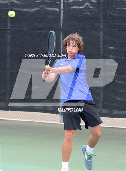 Thumbnail 2 in UIL Tennis 3A & 4A Mixed Doubles Quarterfinals photogallery.