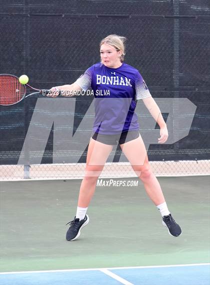 Thumbnail 1 in UIL Tennis 3A & 4A Mixed Doubles Quarterfinals photogallery.
