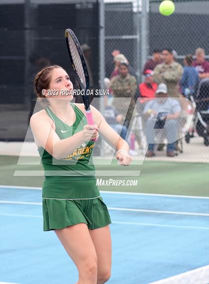 Thumbnail 2 in UIL Tennis 3A & 4A Mixed Doubles Quarterfinals photogallery.