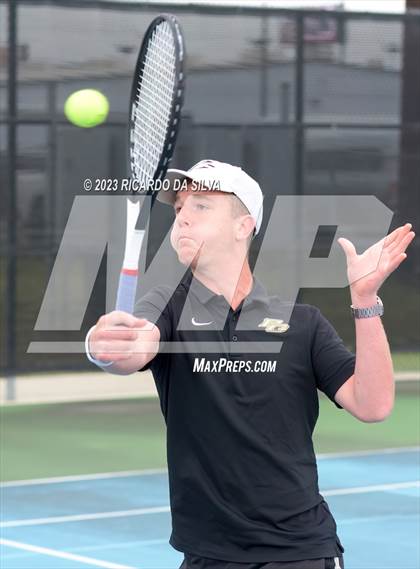 Thumbnail 1 in UIL Tennis 3A & 4A Mixed Doubles Quarterfinals photogallery.
