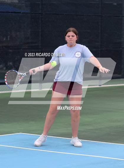 Thumbnail 3 in UIL Tennis 3A & 4A Mixed Doubles Quarterfinals photogallery.