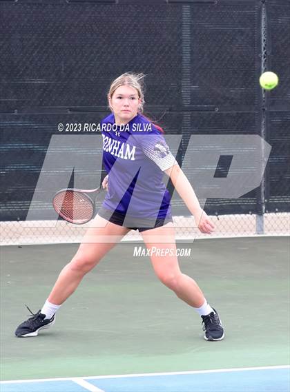 Thumbnail 2 in UIL Tennis 3A & 4A Mixed Doubles Quarterfinals photogallery.