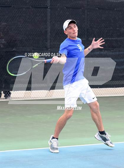 Thumbnail 1 in UIL Tennis 3A & 4A Mixed Doubles Quarterfinals photogallery.