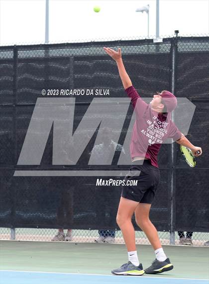 Thumbnail 2 in UIL Tennis 3A & 4A Mixed Doubles Quarterfinals photogallery.