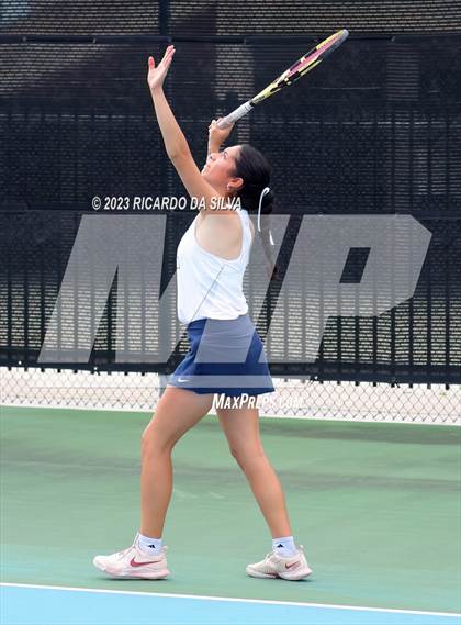 Thumbnail 1 in UIL Tennis 3A & 4A Mixed Doubles Quarterfinals photogallery.