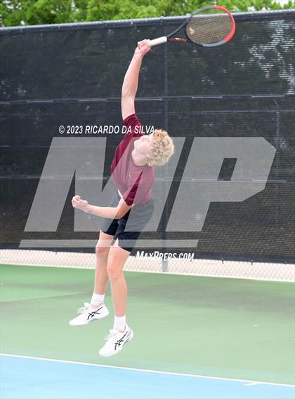 Thumbnail 3 in UIL Tennis 3A & 4A Mixed Doubles Quarterfinals photogallery.