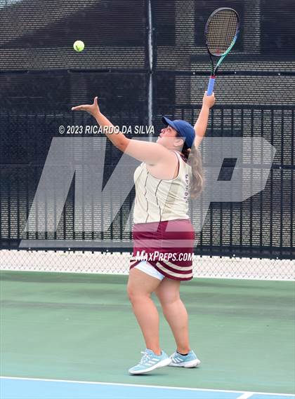 Thumbnail 3 in UIL Tennis 3A & 4A Mixed Doubles Quarterfinals photogallery.
