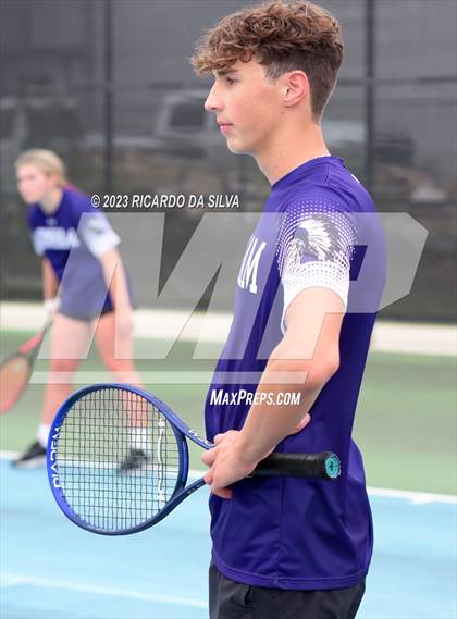Thumbnail 3 in UIL Tennis 3A & 4A Mixed Doubles Quarterfinals photogallery.