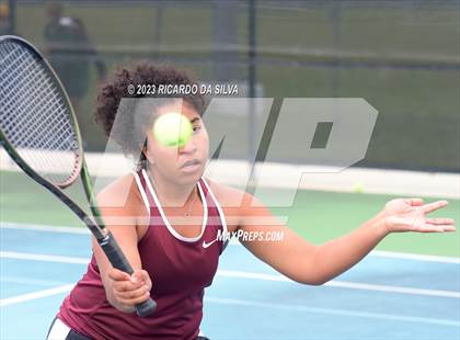 Thumbnail 2 in UIL Tennis 3A & 4A Mixed Doubles Quarterfinals photogallery.