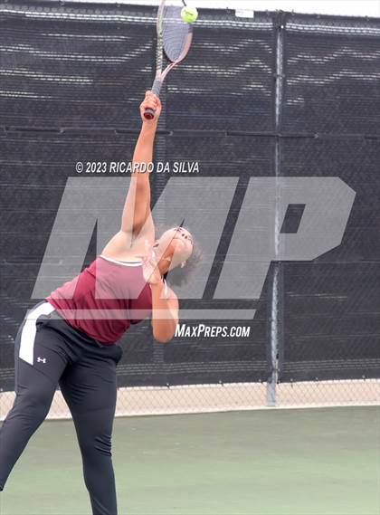 Thumbnail 3 in UIL Tennis 3A & 4A Mixed Doubles Quarterfinals photogallery.