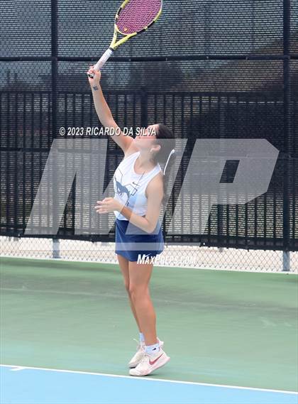Thumbnail 3 in UIL Tennis 3A & 4A Mixed Doubles Quarterfinals photogallery.