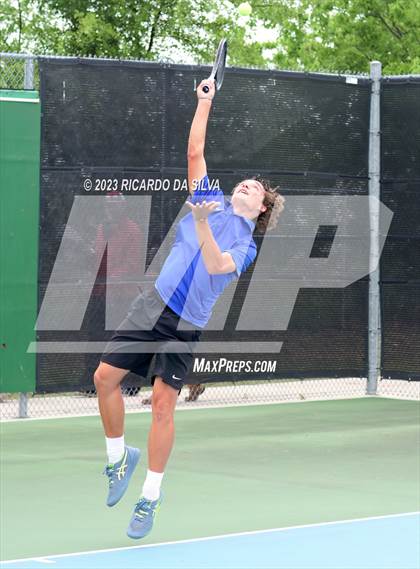 Thumbnail 1 in UIL Tennis 3A & 4A Mixed Doubles Quarterfinals photogallery.