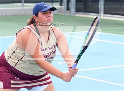Thumbnail 1 in UIL Tennis 3A & 4A Mixed Doubles Quarterfinals photogallery.