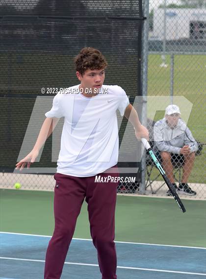 Thumbnail 3 in UIL Tennis 3A & 4A Mixed Doubles Quarterfinals photogallery.