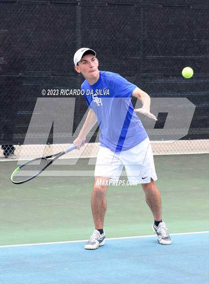 Thumbnail 3 in UIL Tennis 3A & 4A Mixed Doubles Quarterfinals photogallery.