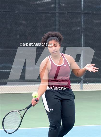 Thumbnail 1 in UIL Tennis 3A & 4A Mixed Doubles Quarterfinals photogallery.