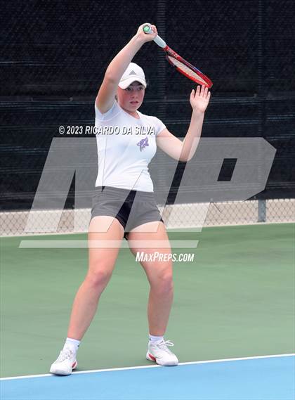 Thumbnail 2 in UIL Tennis 3A & 4A Mixed Doubles Quarterfinals photogallery.