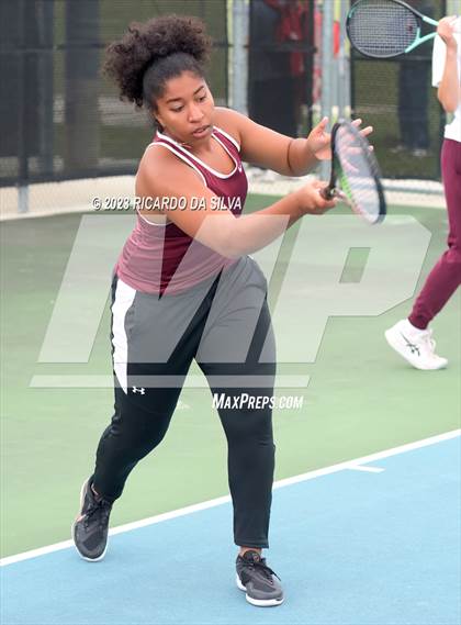 Thumbnail 3 in UIL Tennis 3A & 4A Mixed Doubles Quarterfinals photogallery.