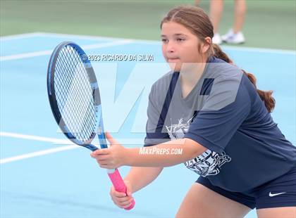 Thumbnail 2 in UIL Tennis 3A & 4A Mixed Doubles Quarterfinals photogallery.