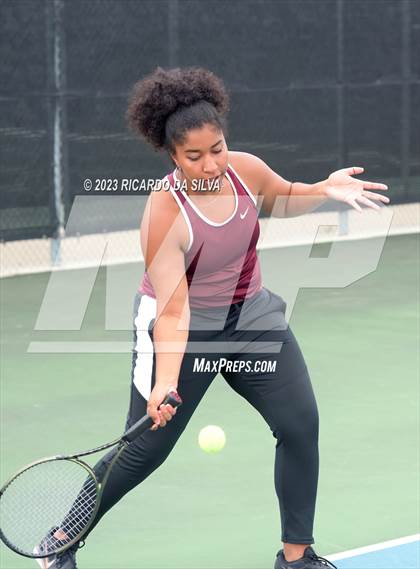 Thumbnail 3 in UIL Tennis 3A & 4A Mixed Doubles Quarterfinals photogallery.
