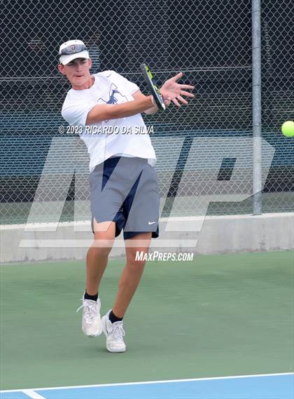 Thumbnail 1 in UIL Tennis 3A & 4A Mixed Doubles Quarterfinals photogallery.