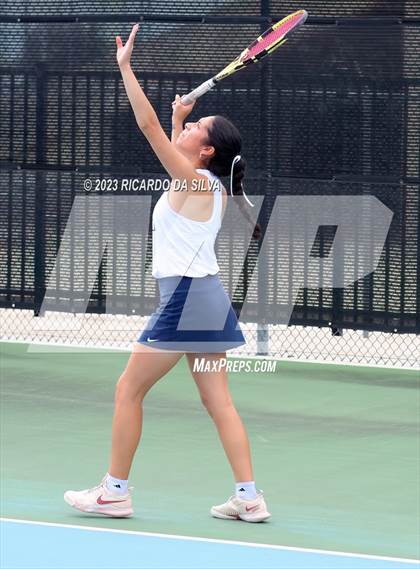 Thumbnail 2 in UIL Tennis 3A & 4A Mixed Doubles Quarterfinals photogallery.