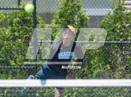 Thumbnail 1 in NYSPHSAA Championships (Federation Doubles Final) photogallery.