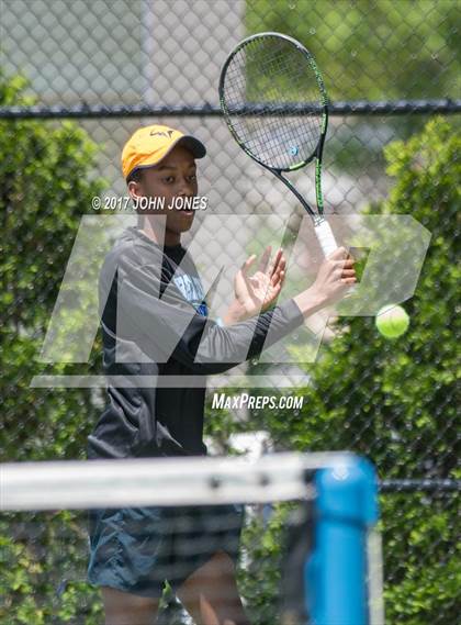 Thumbnail 3 in NYSPHSAA Championships (Federation Doubles Final) photogallery.