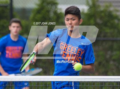 Thumbnail 3 in NYSPHSAA Championships (Federation Doubles Final) photogallery.