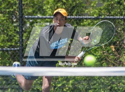 Thumbnail 3 in NYSPHSAA Championships (Federation Doubles Final) photogallery.