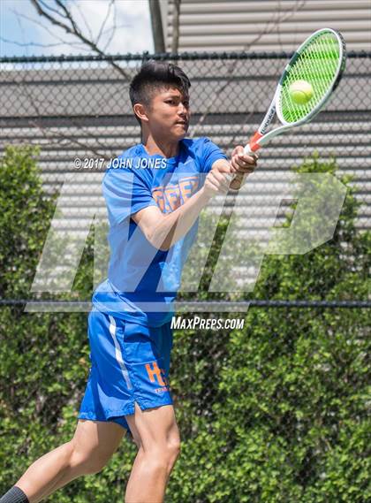 Thumbnail 2 in NYSPHSAA Championships (Federation Doubles Final) photogallery.