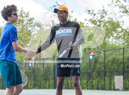 Thumbnail 3 in NYSPHSAA Championships (Federation Doubles Final) photogallery.