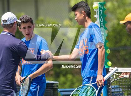Thumbnail 3 in NYSPHSAA Championships (Federation Doubles Final) photogallery.