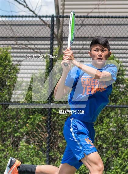 Thumbnail 3 in NYSPHSAA Championships (Federation Doubles Final) photogallery.