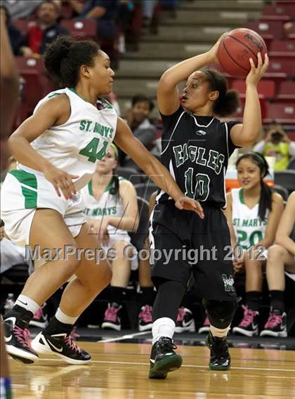 Thumbnail 3 in McNair vs. St. Mary's (CIF SJS D2 Final) photogallery.