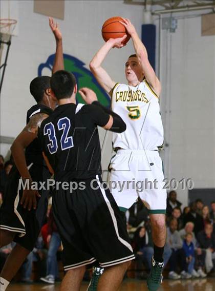 Thumbnail 3 in Bishop Sullivan Catholic vs. Atlantic Shores Christian photogallery.