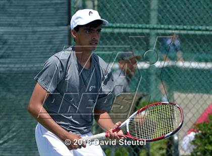 Thumbnail 3 in Dougherty Valley vs. Lowel (CIF NorCal Regional Team Tennis Championships) photogallery.