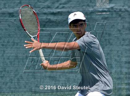 Thumbnail 3 in Dougherty Valley vs. Lowel (CIF NorCal Regional Team Tennis Championships) photogallery.